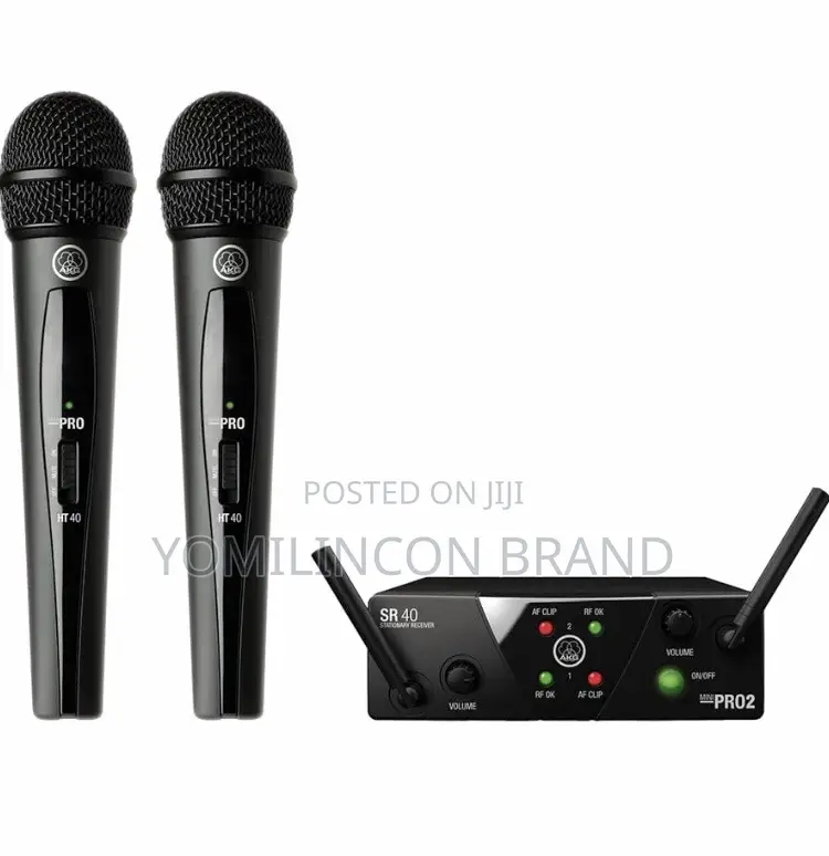 AKG WMS40 Mini Dual Vocal Set Wireless Microphone System