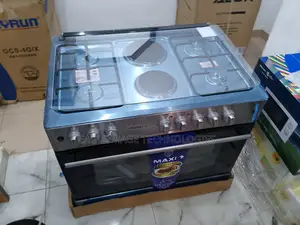Enjoy Cooking With Maxi 60 by 90(4+2)Burner Gas Cooker Wood