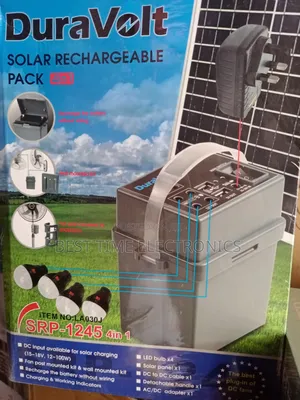 Duravolt Rechargeable Solar Power Pack [4 in 1]