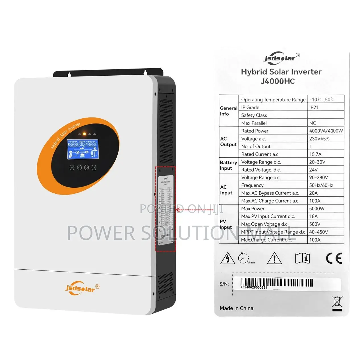 4kwh Jsdsolar High Frequency Solar Inverter