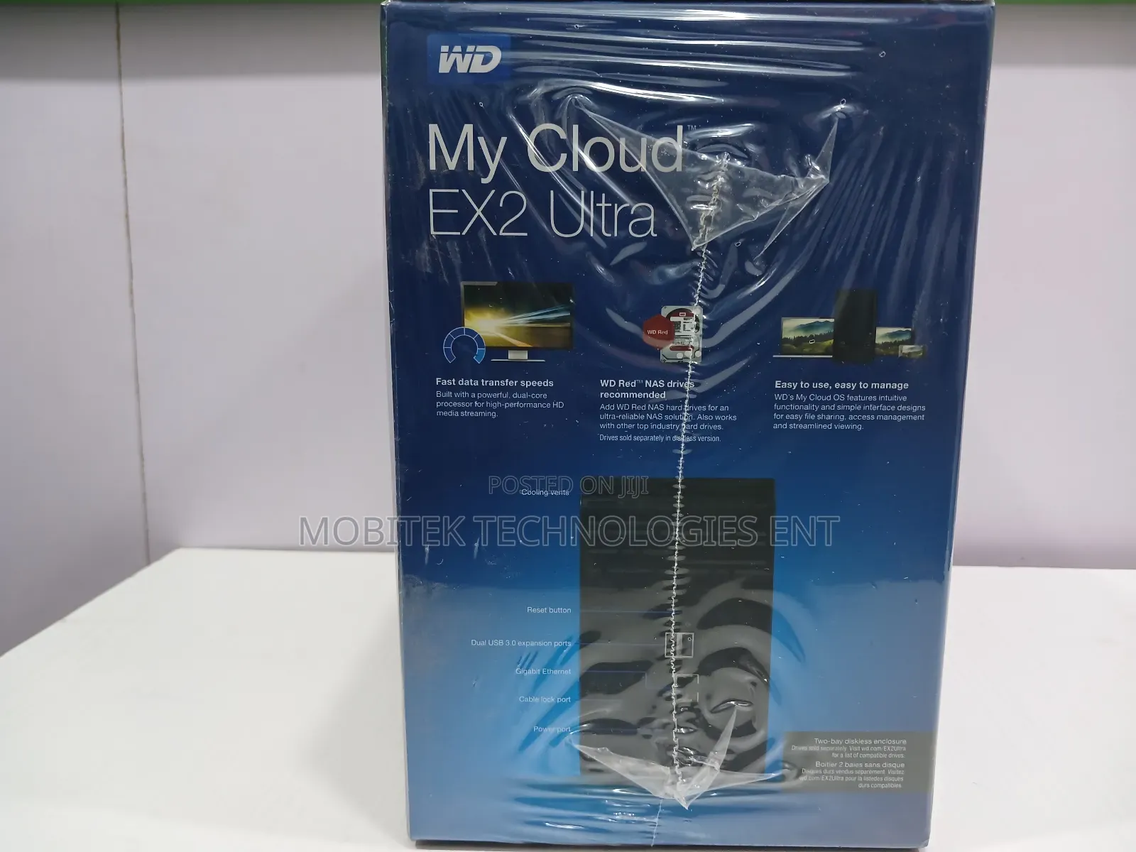 WD My Cloud EX2 Ultra 2-Bay Diskless NAS Storage Enclosure