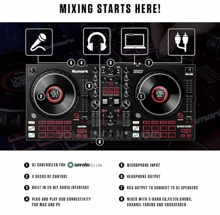 Numark Mixtrack Platinum FX 4-Deck Serato DJ Controller