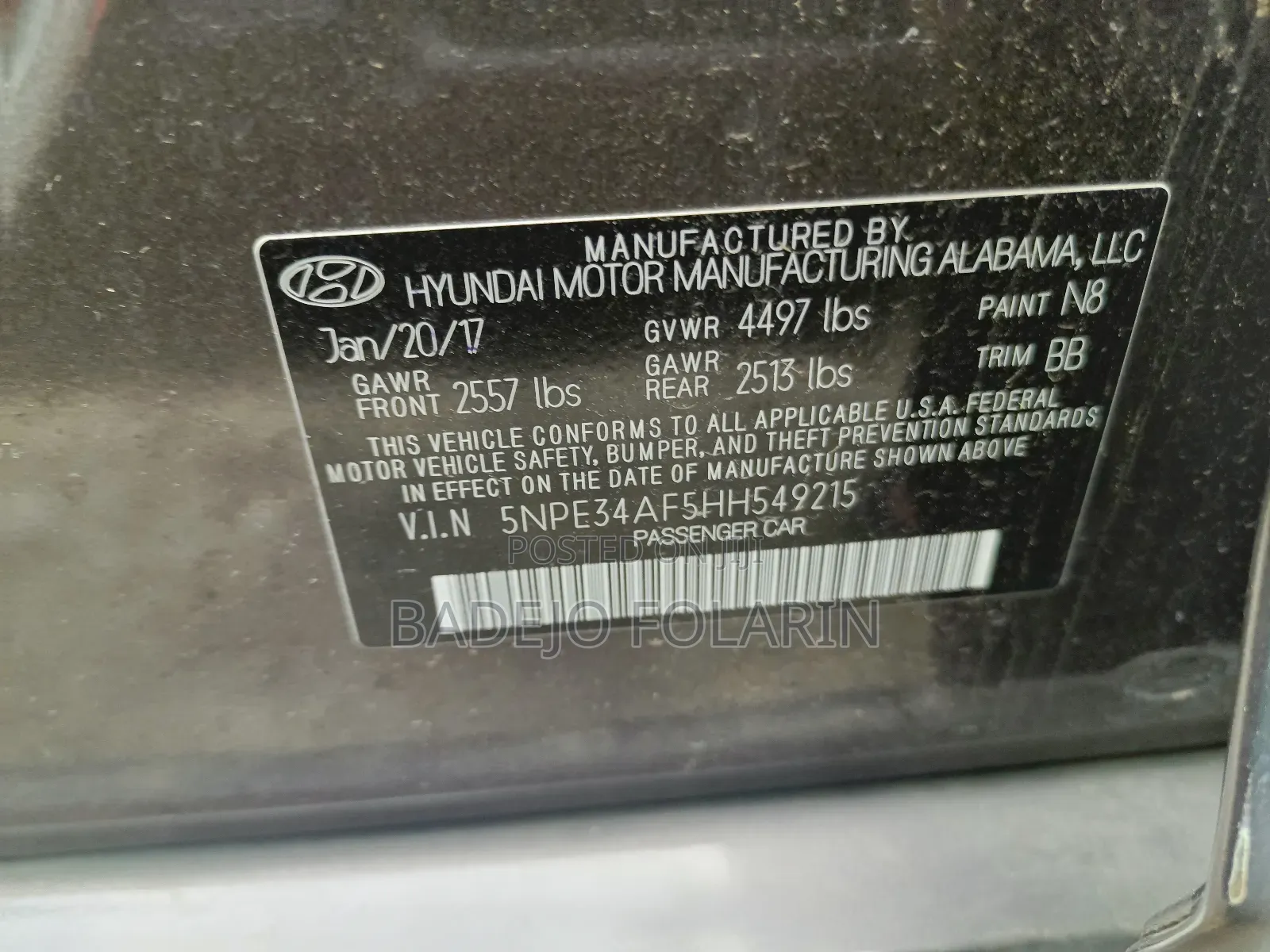 Hyundai Sonata 2016 Brown