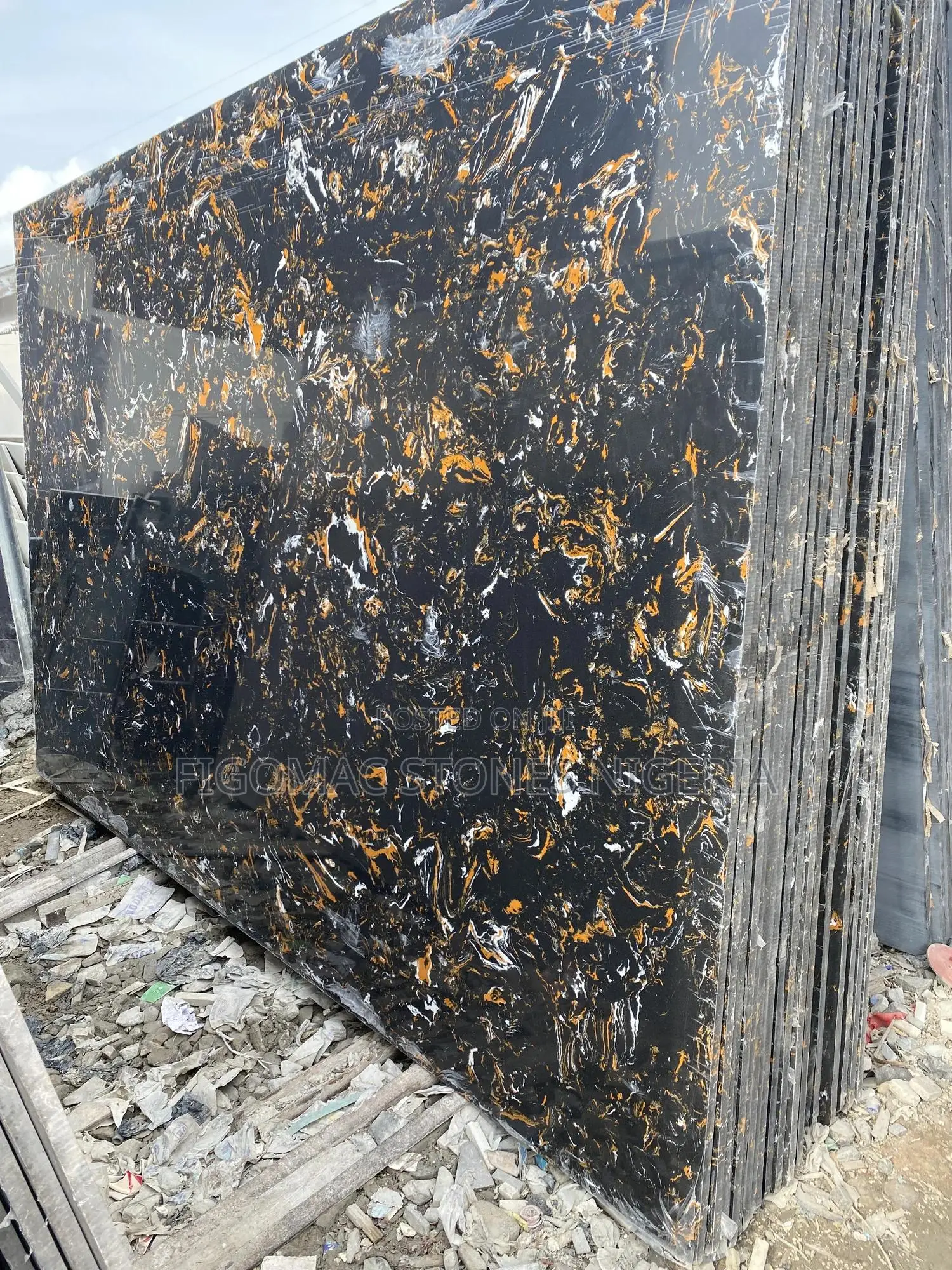 Golden Black Marble