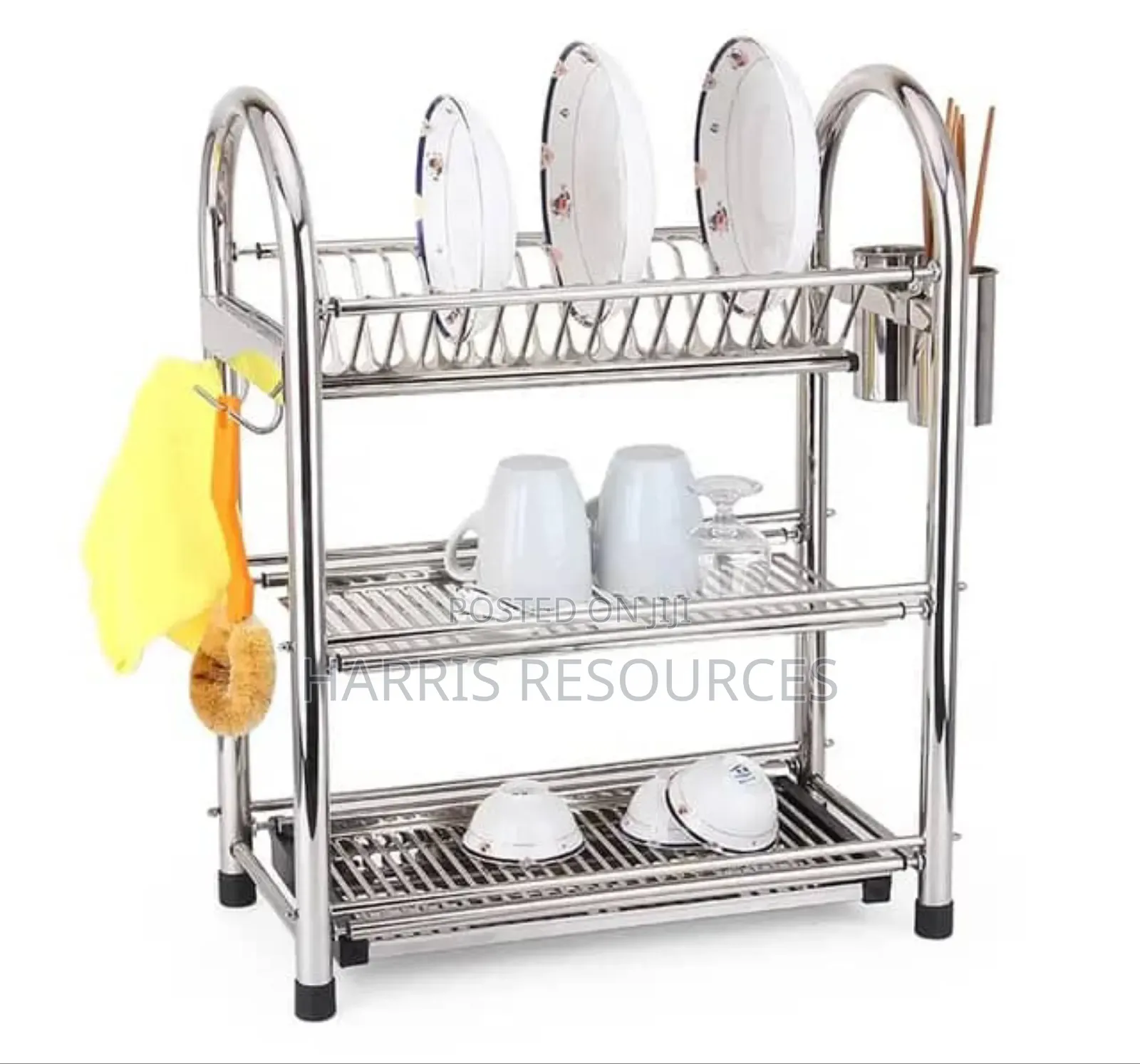 3 Layers Stainless Steel Plates Rack