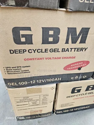 100ah 12V GBM Gell Battery Korean Technology