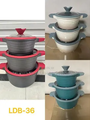 6pcs Cookware Granite Pots