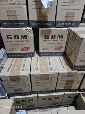 GBM Deep Cycle Gel Battery 40ah 12V