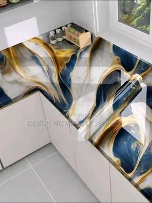 Classy and Exotic Blue Marble Sticker