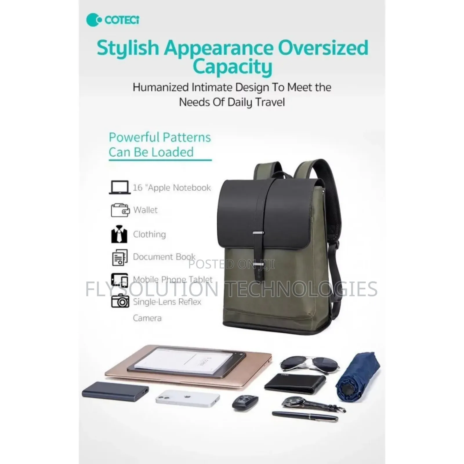 Coteeci 1439 Elegant Series Two-Colour Backpack