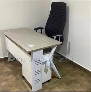 1.2m Office Table With Metal Frame