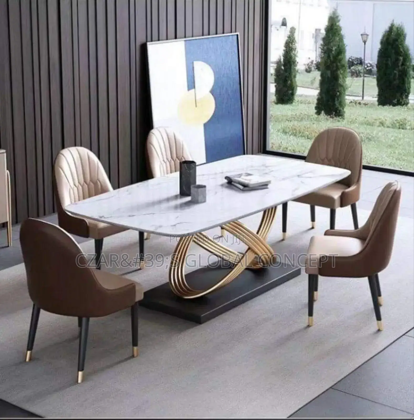 Luzury 6 Seaters Dining Set