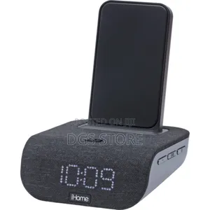 Ihome Time Base Wireless Charging Stand+ Bluetooth Speaker