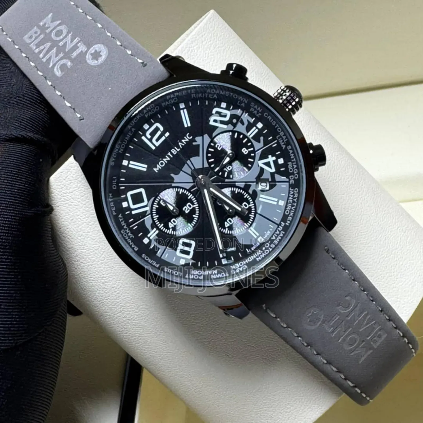 M O N T B L a N C Suede Leather Strap*