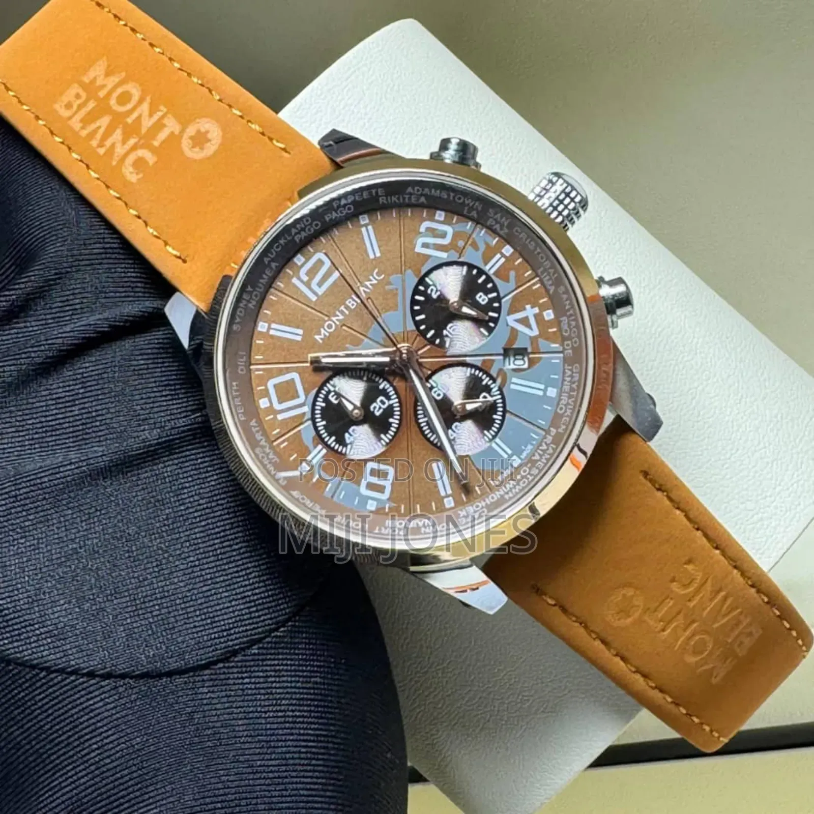 M O N T B L a N C Suede Leather Strap*