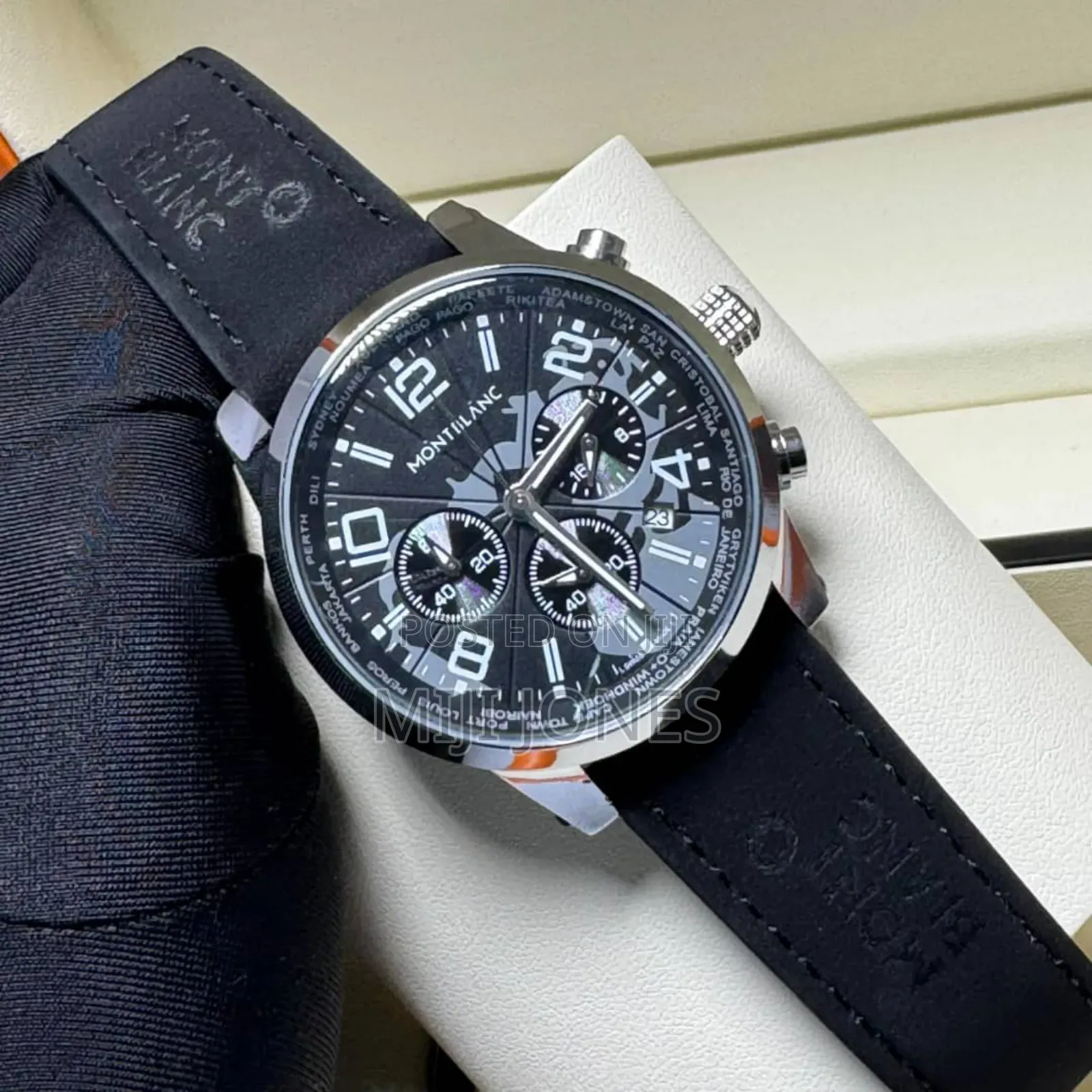 M O N T B L a N C Suede Leather Strap*