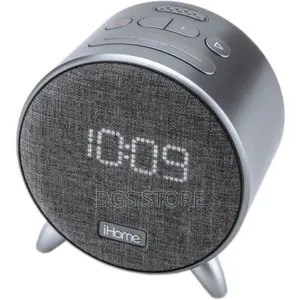 Ihome Power Clock Bluetooth Speaker+ Two Usb Charging Port