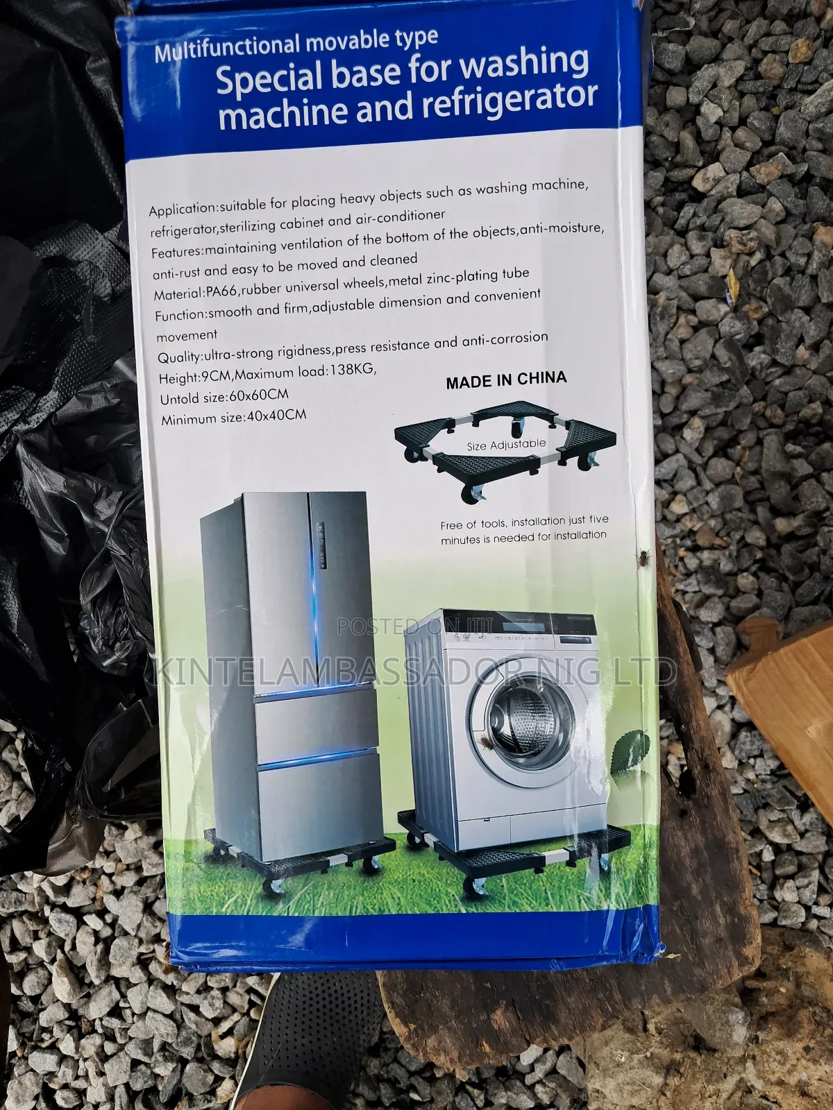 Multifunctional Moveable Base For Refrigerator