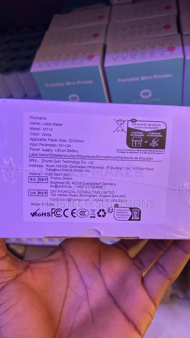 Phomemo M110 Portable Bluetooth Thermal Printer for Barcode