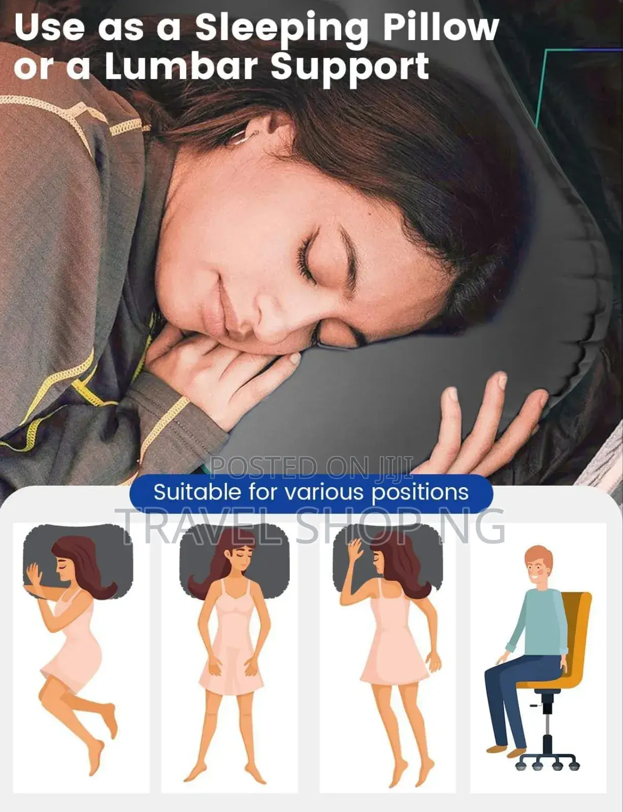 Inflatable Travel Pillow