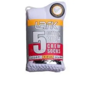Larks 5-in-1 Boys And Girls Socks(White)