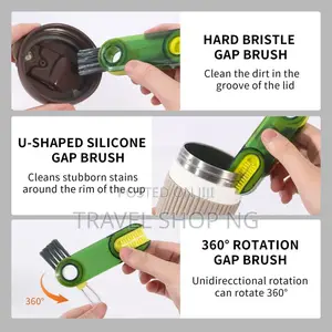3-in-1 Cup Lid Gap Cleaning Brush Set