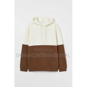 Danami Two-Toned Overhead Hoodie- Cream Brown