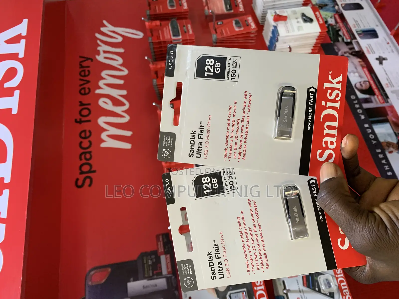 Sandisk Ultra Flair Usb 3.0 Flash Drive - 128gb