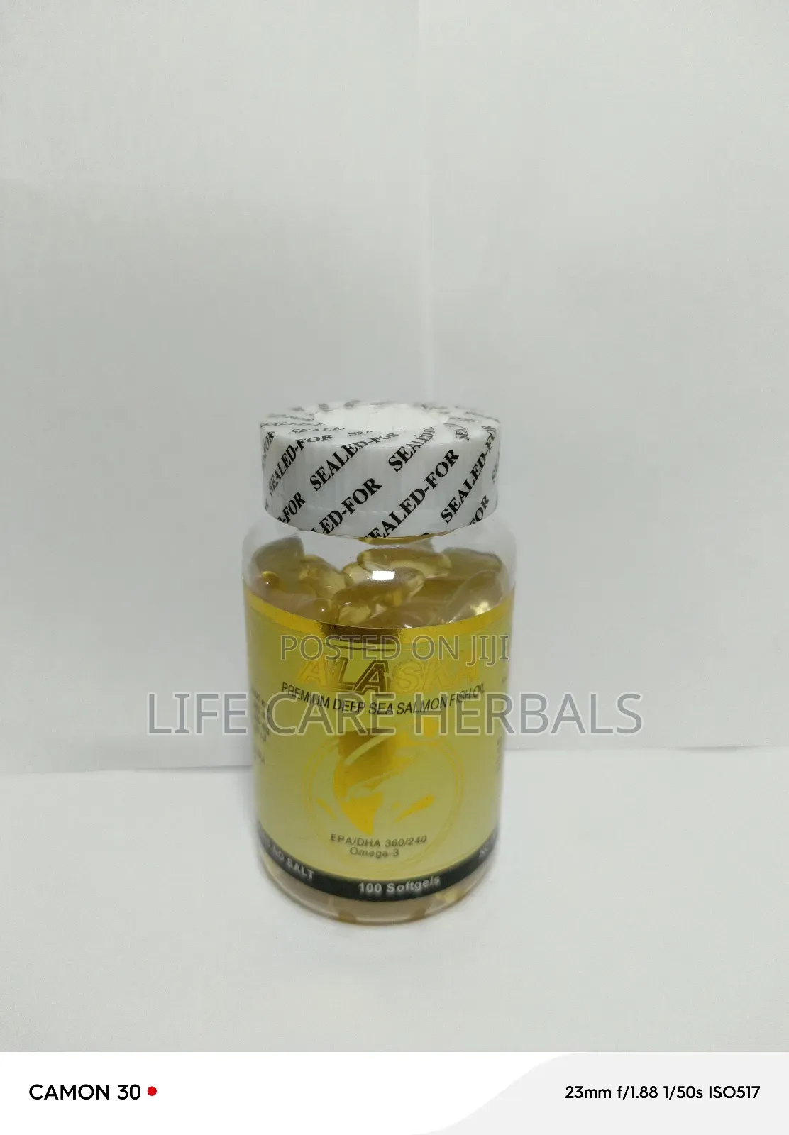 Alaska Fish Oil Omega 3 Product.