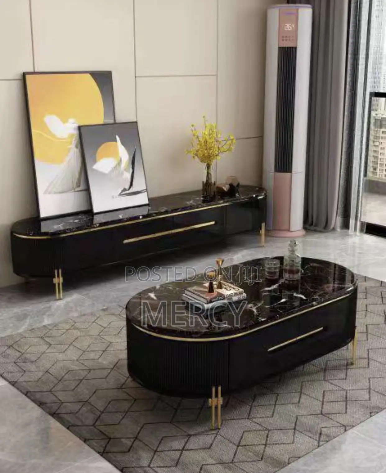 Quality Tv Stand and Center Table With Drawers