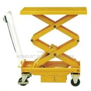 Heavy Duty 150kg Hydraulic Scissor Lift Stand With Wheels