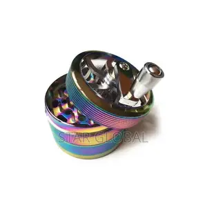 Hand Crank Herb Grinder Metal Spice Crusher Zinc Alloy
