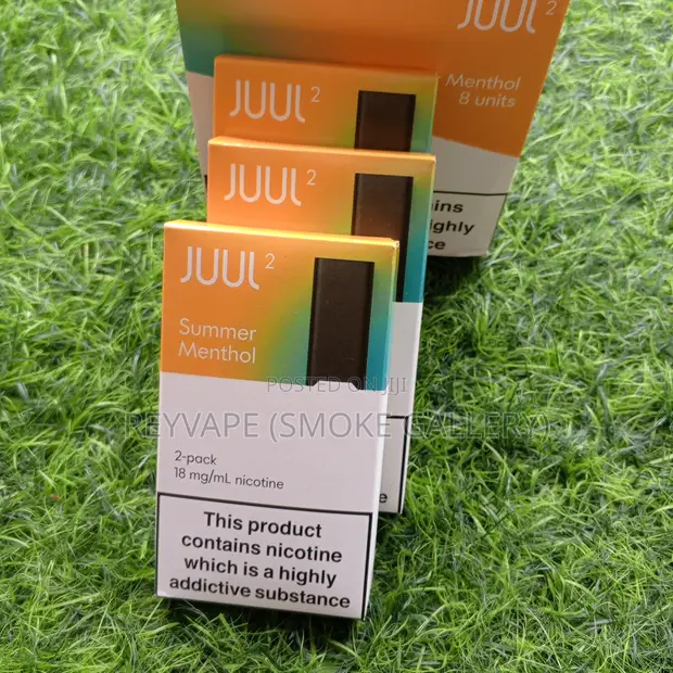 elf bar vape uk JUUL V2 Summer Menthol 18mg Pods | 2 Pack main image 0