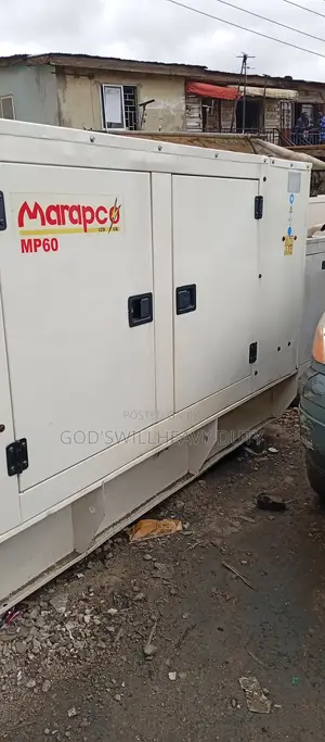 60kva U.K Used Marapco Perkins Soundproof Generator Almost N