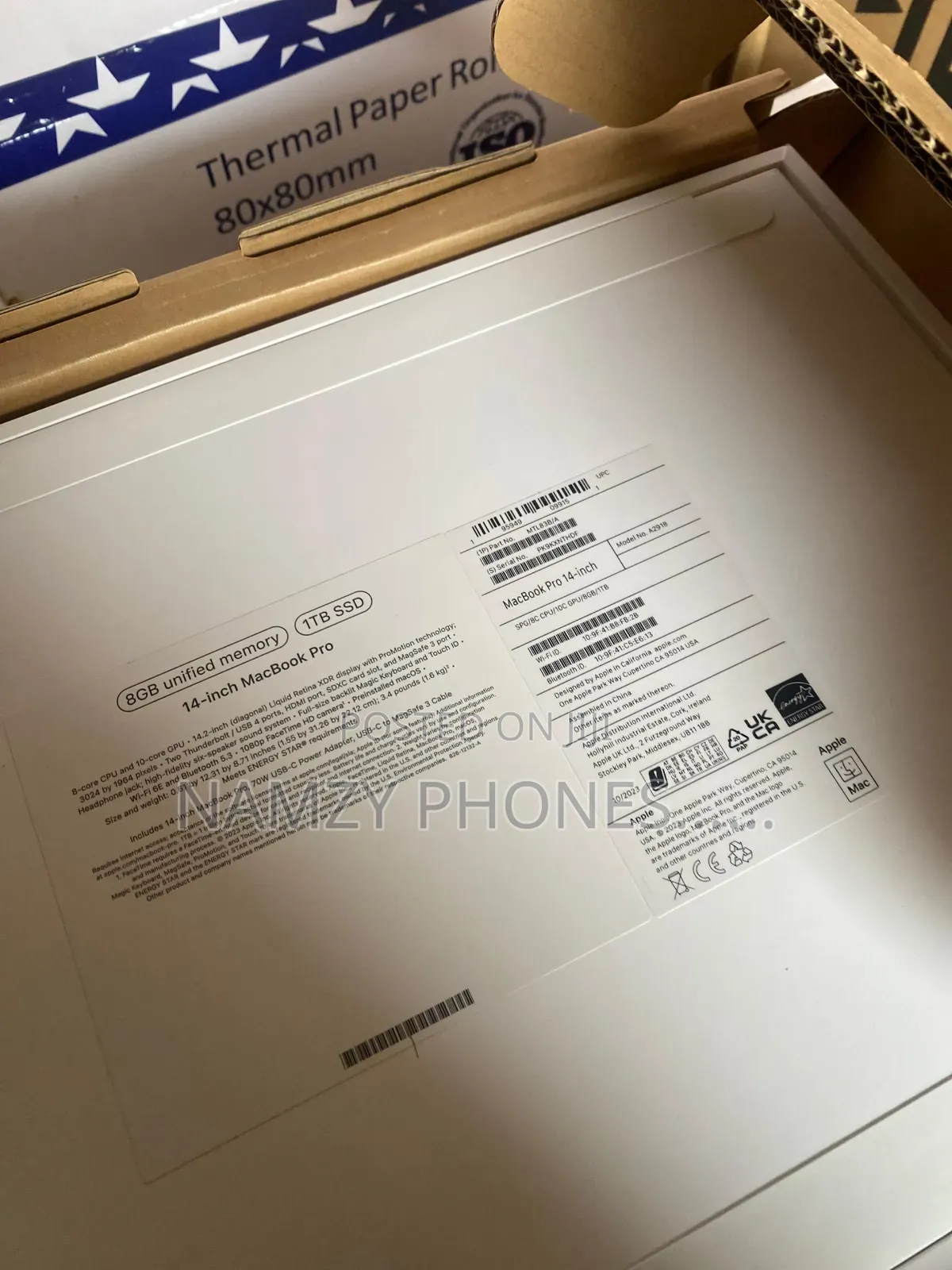 New Laptop Apple MacBook Pro 8GB Apple M3 SSD 1T