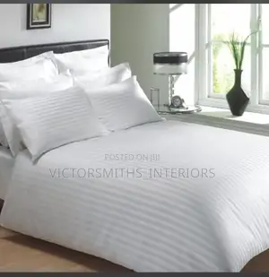 Wooden Blinds And Bedsheets