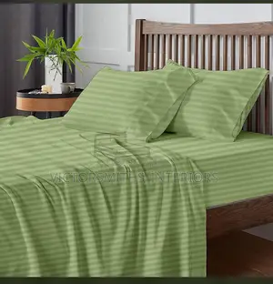 Wooden Blinds And Bedsheets