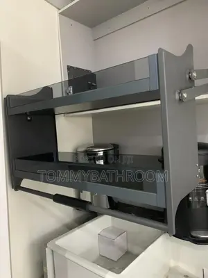 Pull Down Plate Rack 80cm