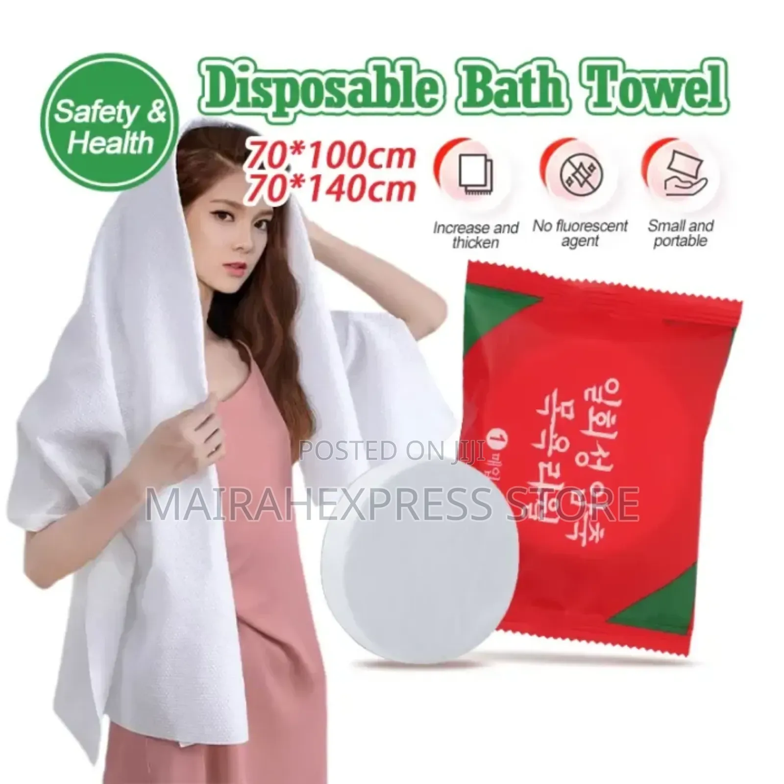 Disposable Compressed Thick Bath Towels Ba