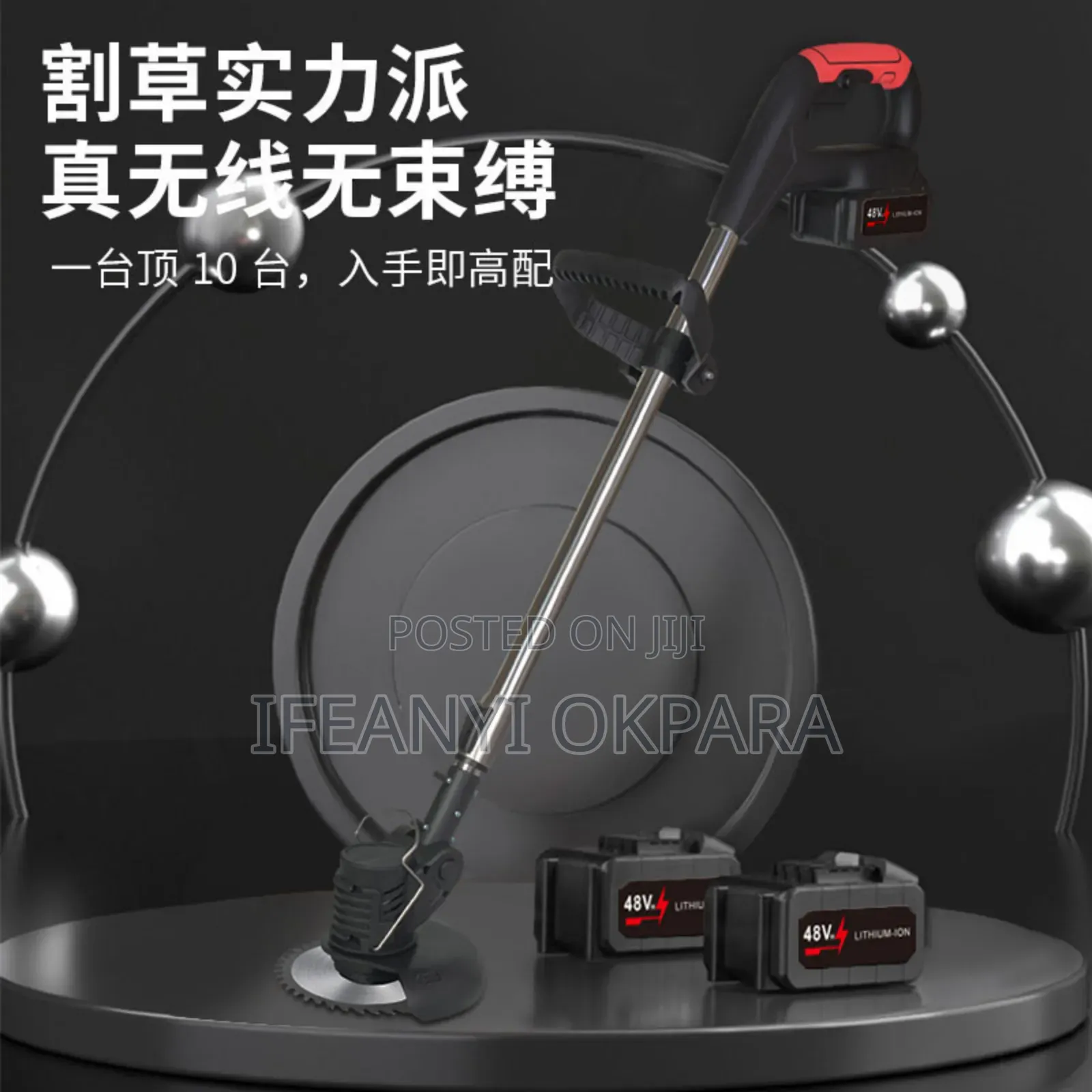 Grass Cutting Machine With 2 Powerful 98v Batteries