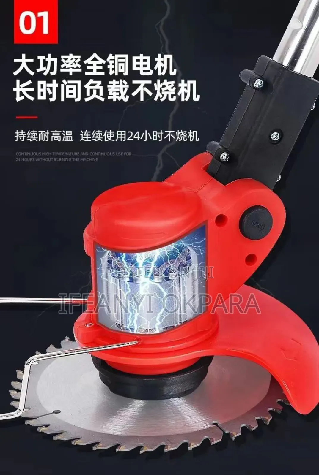 Grass Cutting Machine With 2 Powerful 98v Batteries