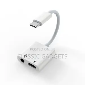 2 in 1 Type C to 3.5mm Charging Audio Adapter