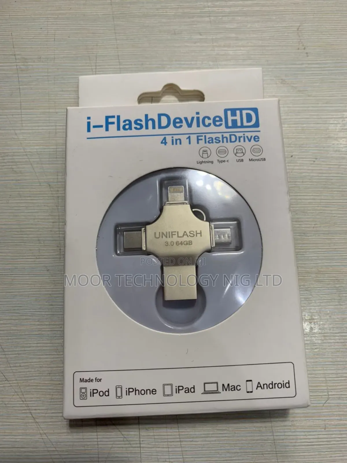 OTG 64GB Flash Drive USB 3.0 4 in 1