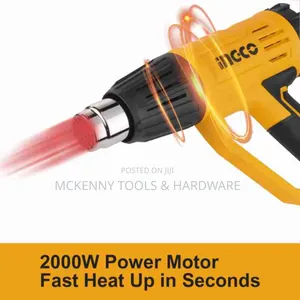 Ingco Hg200078 Heat Gun - 2000w, Variable Temperature,