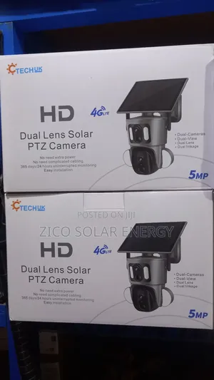 Double Lens Solar Camera PTZ