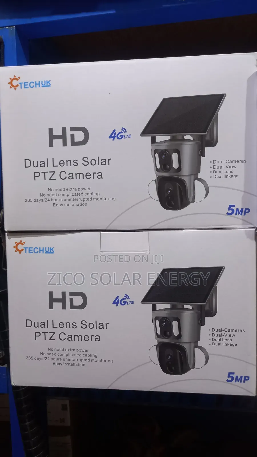 Double Lens Solar Camera PTZ