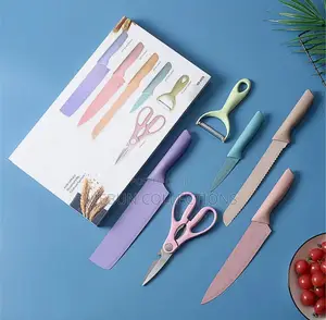 6pcs Multicolored Classy Knife Set