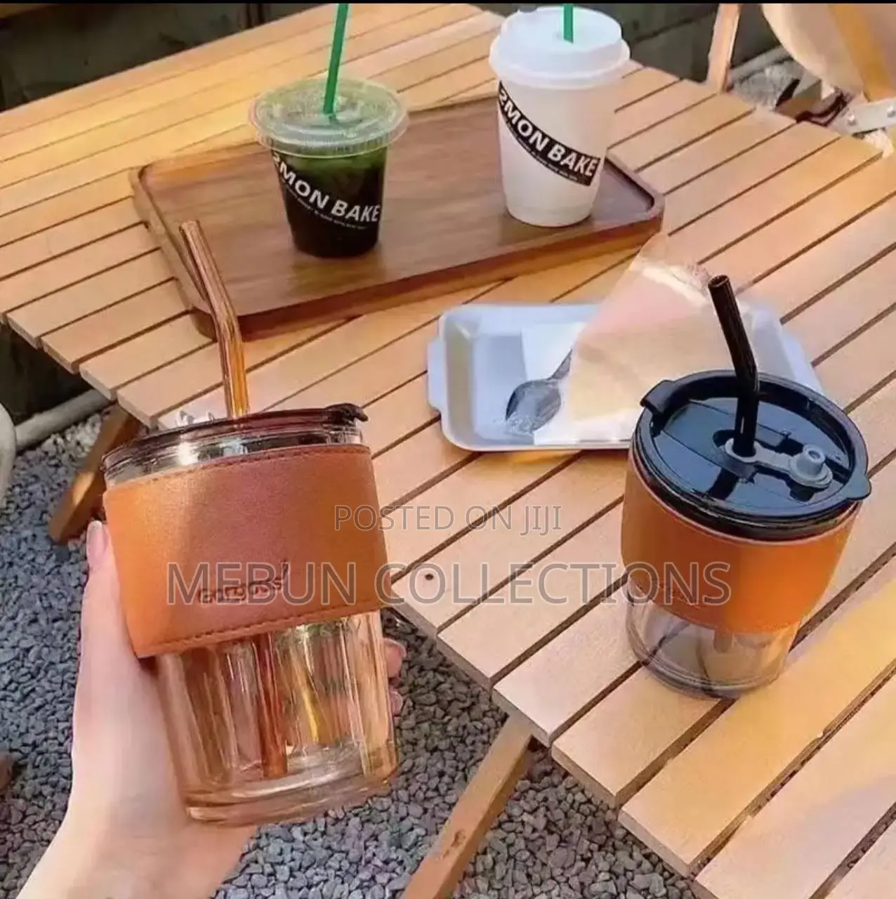 Classy Glass Cup With Straw