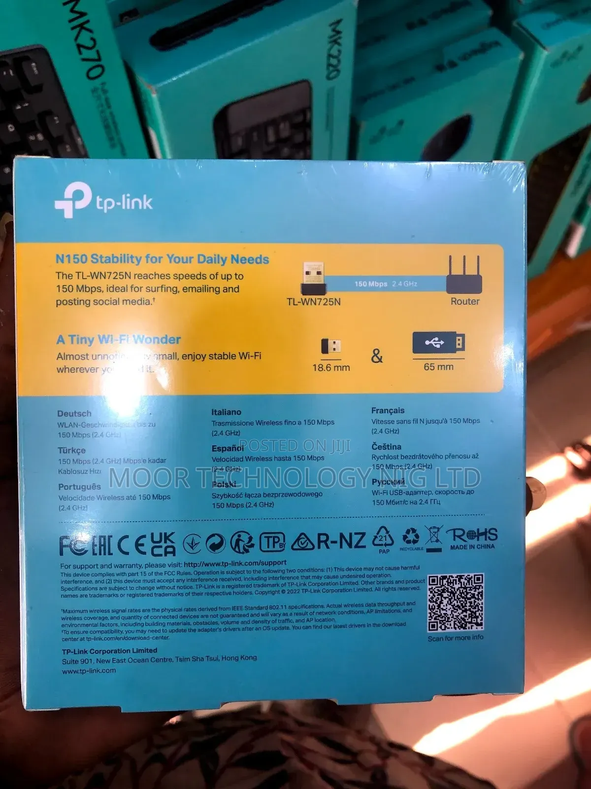 TP-LINK 150mbps Wireless N Nano USB Adapter Tl-wn725n