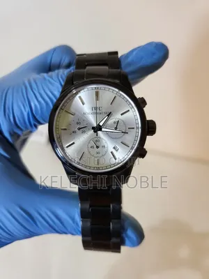 IWC Black Chain Wrist Watch